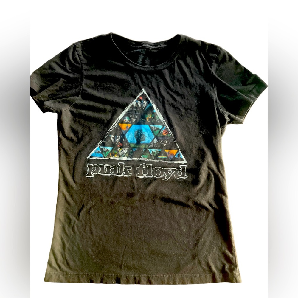 Pink Floyd Graphic Band Tee Black Triangle of album covers Size M